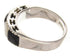 Mother Of Pearl Jet Sterling Silver Jewelry Ring Size 6-1/4 MW64229